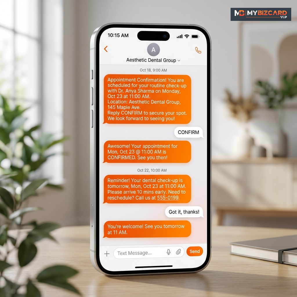 SMS Reminders Mockup