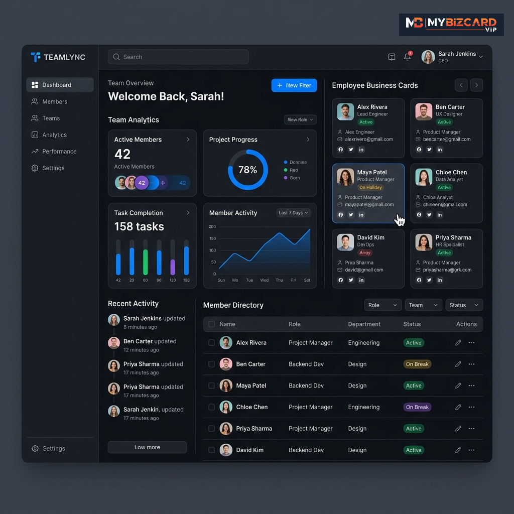 Team Management Mockup